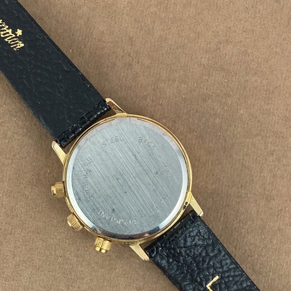 Vintage Peugeot Old Fashion Swiss Quartz Perpetual Calendar Moon Phase Watch - Picture 6 of 9